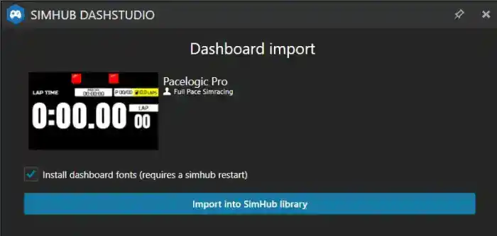 Import Dashboard